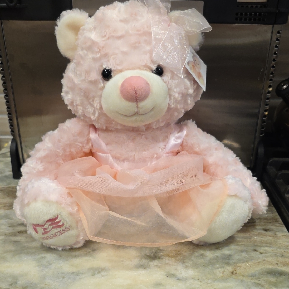 Pink Plush Teddy Bear with Tutu